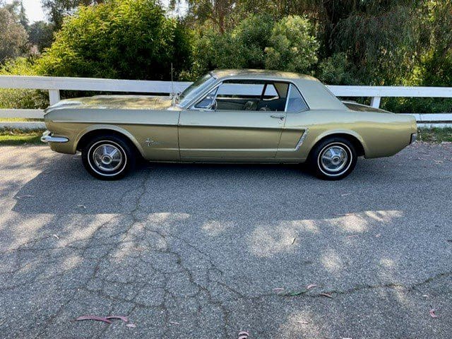 Classic silver convertible car parked on a sunlit road beside greenery.